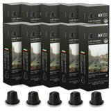 Organic USDA Café Romano Coffee Aluminum Espresso Pods For Nespresso Origninal Machine 100 Pack Italian Espresso Coffee 100% Arabica (Ristretto)