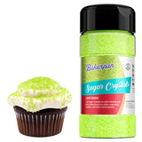 Bakerpan Sugar Sprinkles for Baking - 7 Ounce Lime Green Decorating Sugar Crystals for Cookies, Cake Pops, Ice Cream (Made in USA)