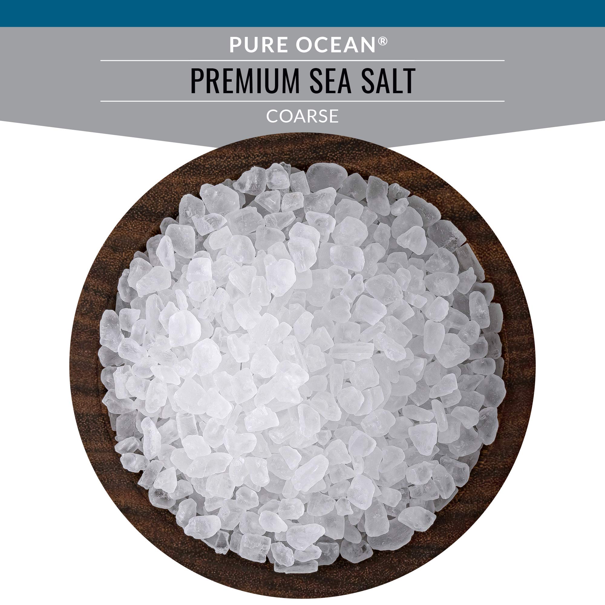 SaltWorks Pure Ocean Premium, Coarse, Artisan Grinder Jar, Sea Salt, 5.5 Oz