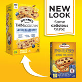 Nonni's THINaddictives Almond Thin Cookies - 6 Boxes Lemon Blueberry Cookie Thins - Almond Cookies - Sweet Crunchy & Chewy - Biscotti Individually