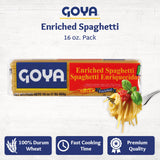 Goya Spaghetti Pasta, Pack of 2 (16 oz Bags) Enriched Durum Wheat Noodles for Classic Italian Dishes, Latin-Inspired Soups, and Everyday Family Meals