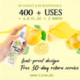 Clean-n-Fresh Toilet Spray, 6.8 Fl.oz Poo Spray | Up to 400+ Uses, 100% Natural Plant Essential Oil Citrus Scent, Bathroom Deodorizer