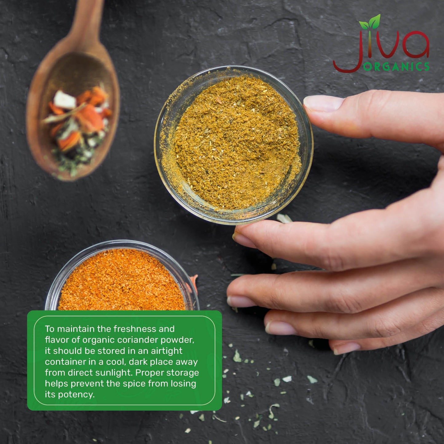 Jiva Organics Organic Ground Coriander Powder 1.5 LB Bulk Bag - Non-GMO, Pure - Dhania, Coriander Seeds Ground