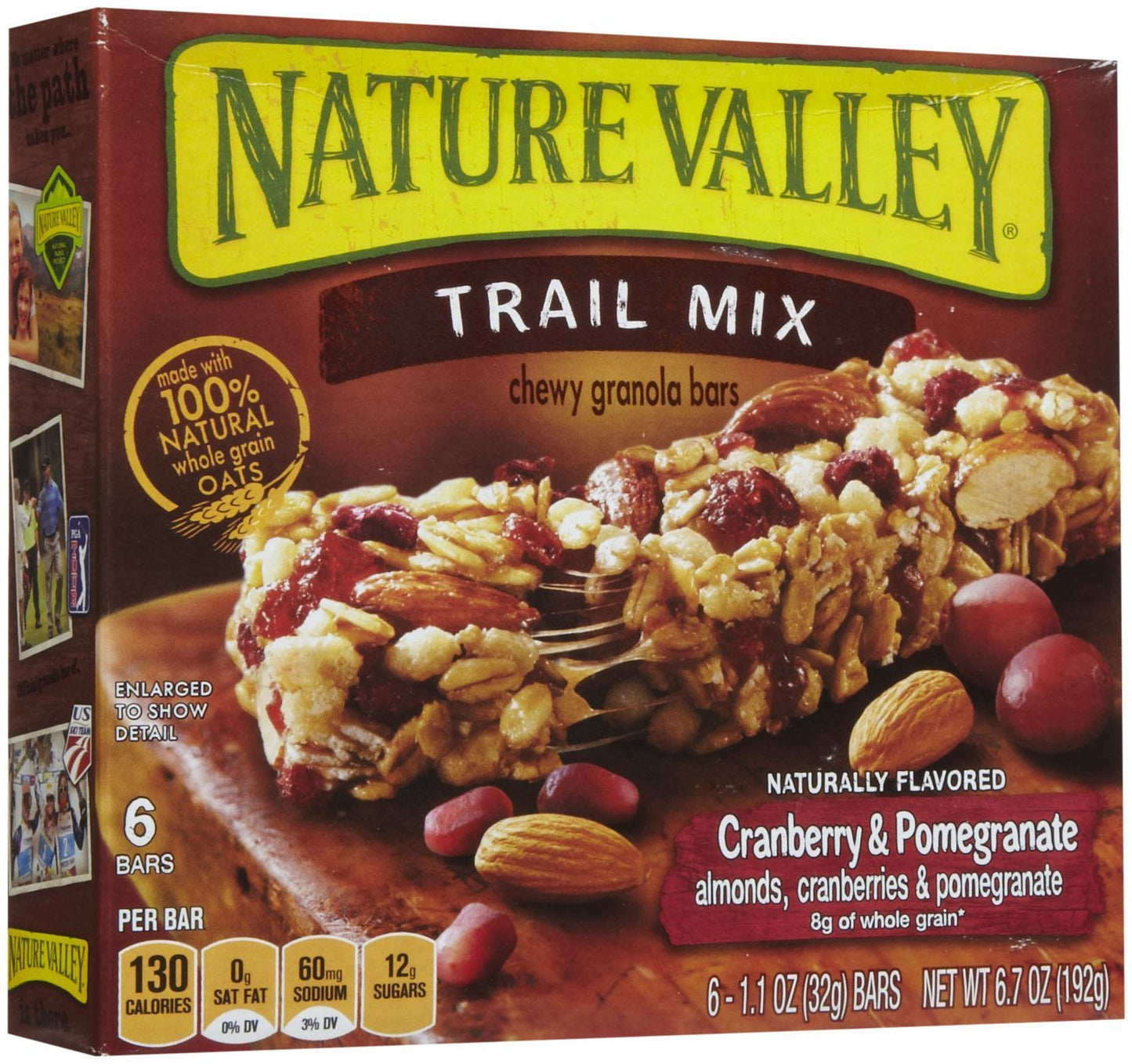 General Mills Nature Valley Bar, Cranberry Pomegranate, 6.7 oz