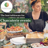 Charity Leaf 8" Square Palm Leaf Plates (50-pack) | Eco-friendly, Heavy Duty | For Parties, Weddings, BBQs & Catering