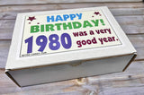 RETRO CANDY YUM ~ 1980 46th Birthday Ideas ~ Retro Decade 80s Candy Gag Gift Basket Box Assortment From Childhood ~ Milestone Birthday Gifts