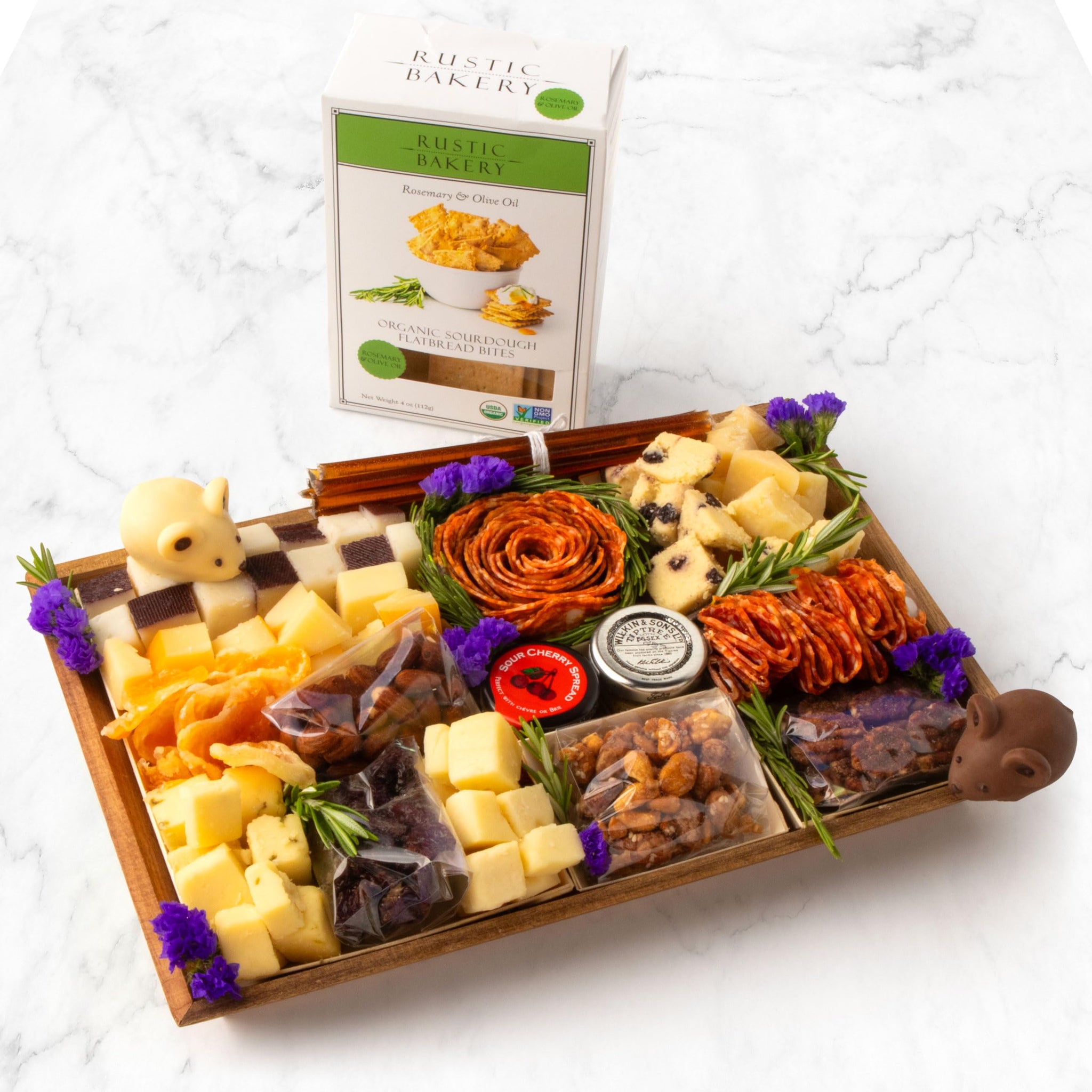 Nibble Charcuterie Deluxe Meat & Cheese Board for 4-5, Ready to Eat Charcuterie Board for Birthdays, Christmas, Thank You, Corporate Gifts