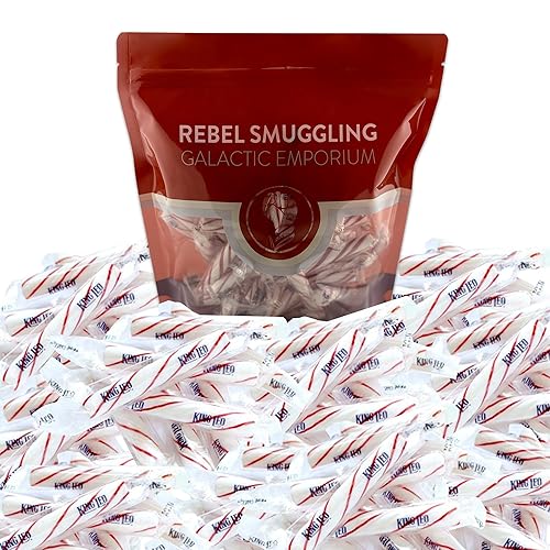 Christmas Soft Peppermint Sticks Candy Bulk 2lb Bag, Individually Wrapped Mints by Rebel Smuggling Galactic Emporium