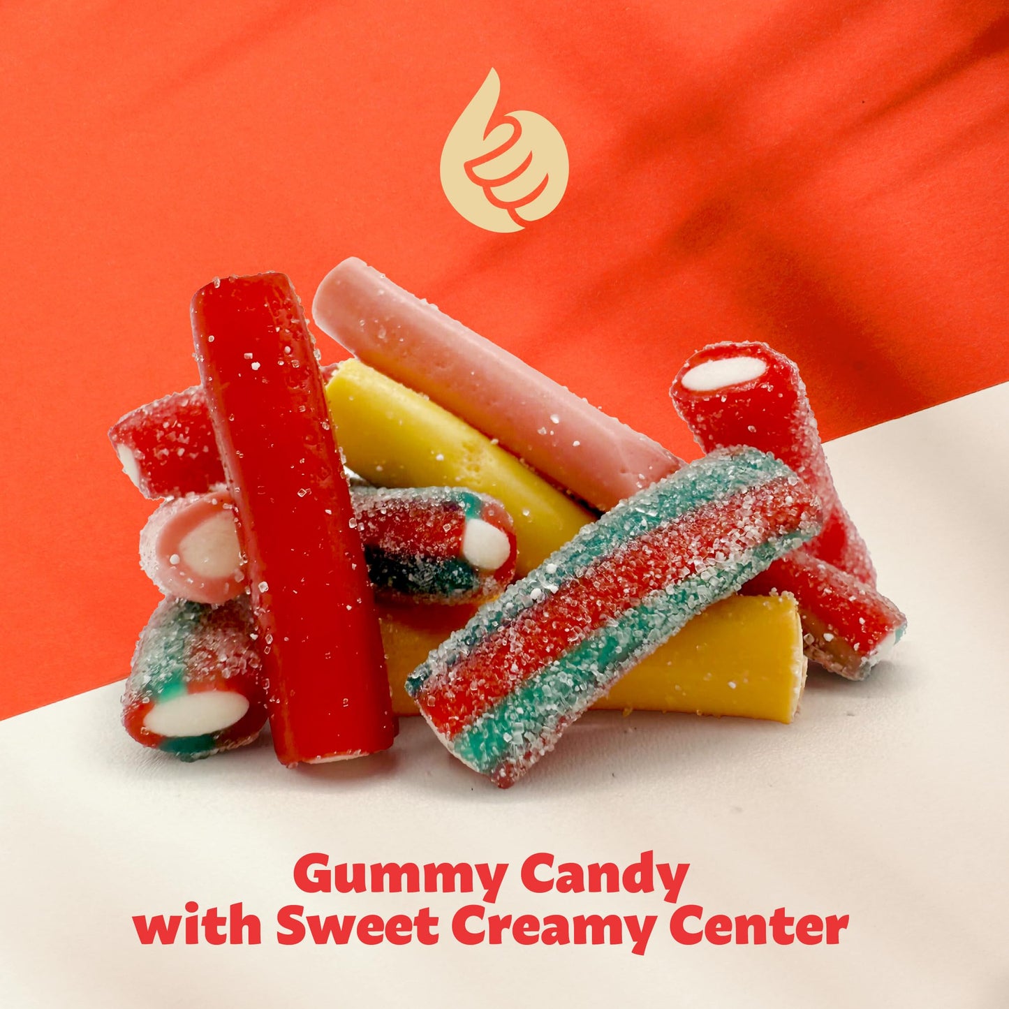 Pencil Bites Gummy Candy | 1 Pound Pack | Assorted Fruit Flavors Chewy Candies | Sweet & Sour Filled Mini Rope Candy | Bulk Gummy Candies for Parties