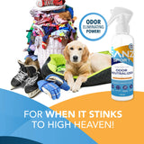 SANZ Odor Neutralizer - Multipurpose Odor Eliminator, Safe Ingredients, Biodegradable, Money Back Guarantee, 12 oz