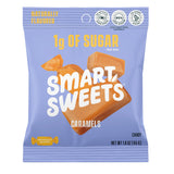 SmartSweets Caramel Candies, 1.6oz (Pack of 12), Creamy Candy with Low Sugar (1g), Low Calorie (140), Plant Based, Gluten Free, No Artificial Colors