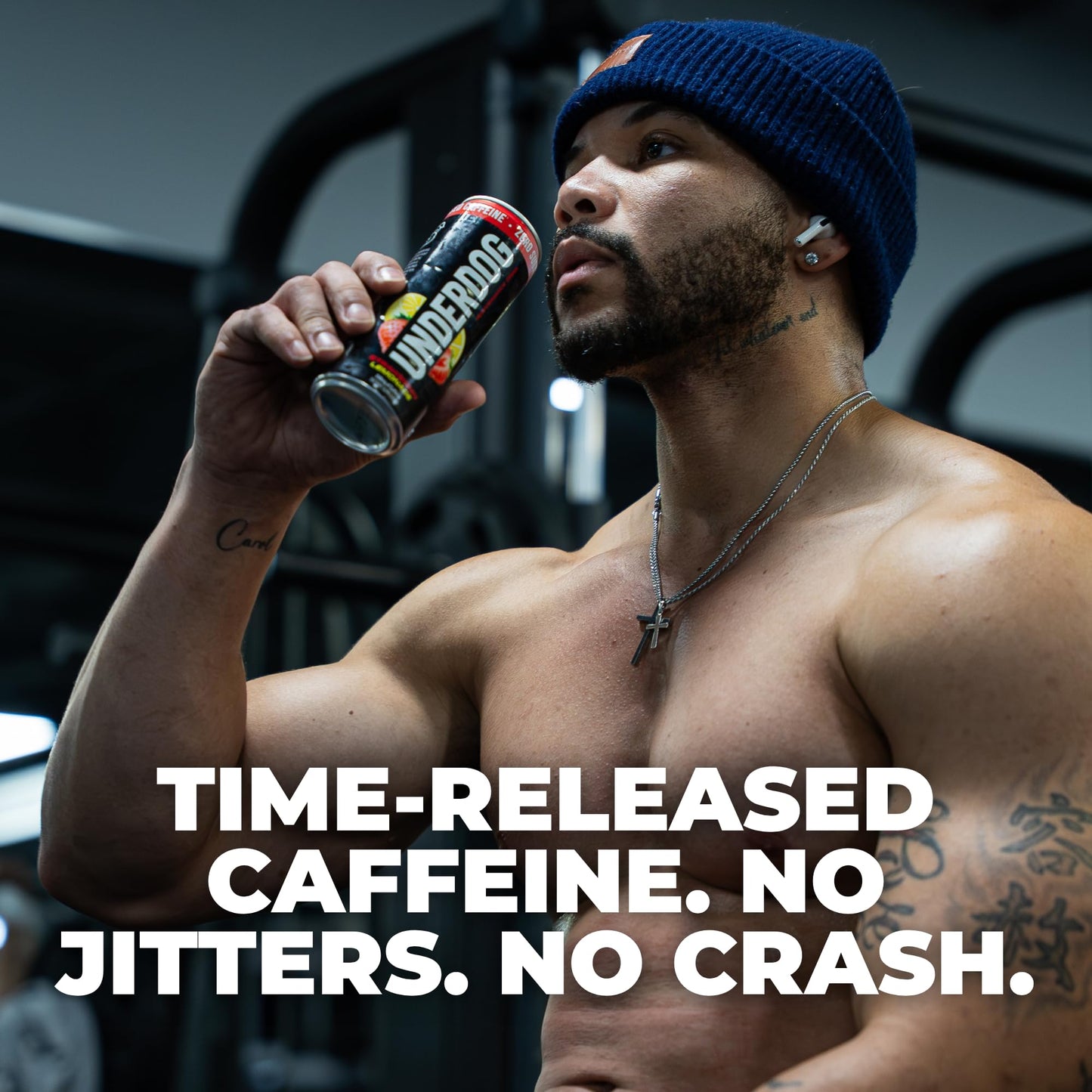 Underdog Performance Energy Drink, Strawberry Lemonade, Nootropics, Green Tea Extract, Citrulline, Clean, Sugar Free Fast & Slow Release 249mg