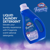 Clorox Fraganzia Liquid Laundry Detergent, Lavender with Eucalyptus Scent - HE Compatible for All Front and Top Load Washing Machines, Long-Lasting