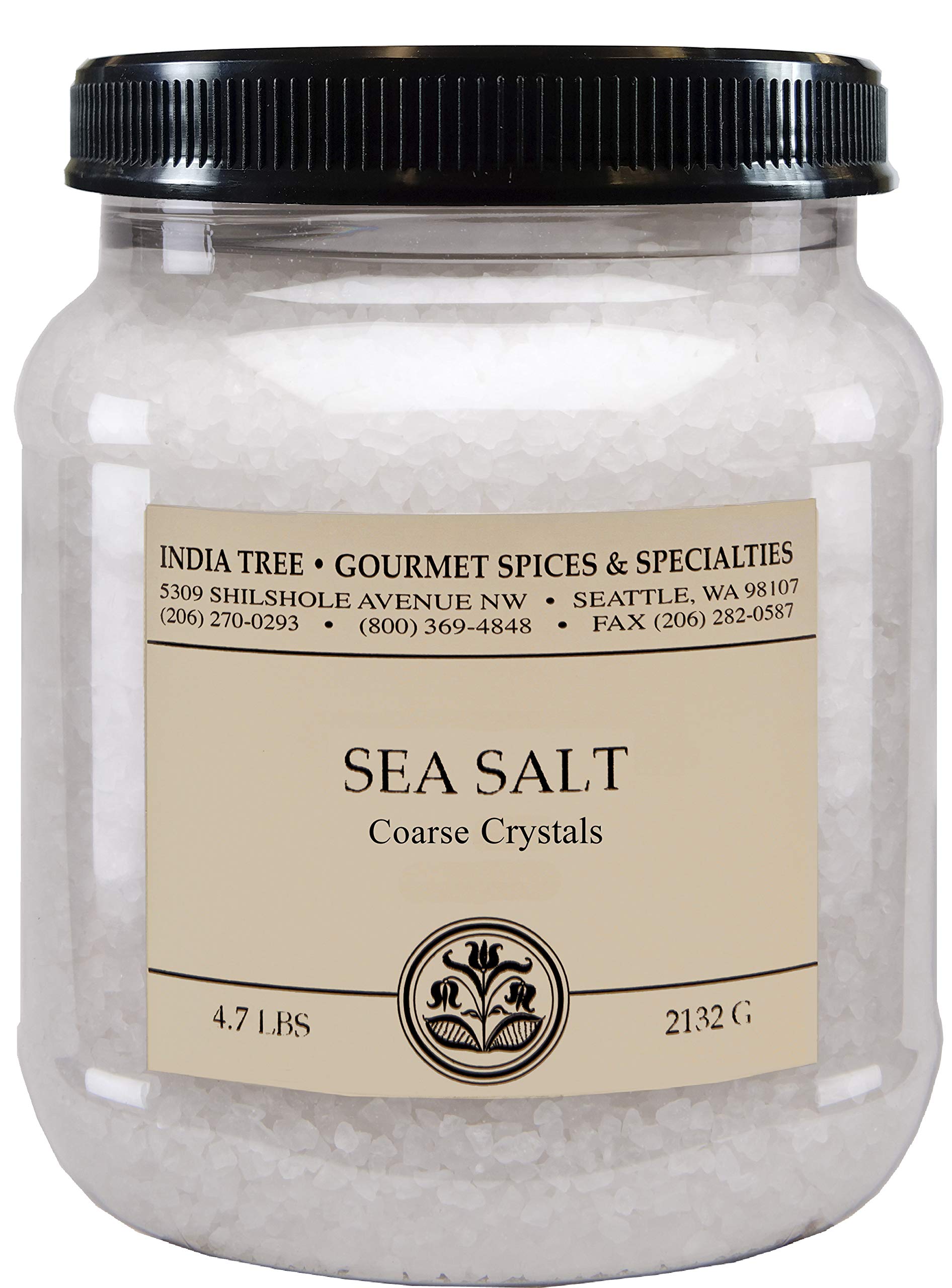 India Tree Brazilian Coarse Sea Salt, 4.7 lb 4.7 Pound (Pack of 2)