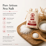 Sal de Colima Handcrafted Sea Salt Kosher 226g (0.5 lb) | Sal de Mar Artesanal Mexicana Natural | Gourmet Cooking Salt, Mineral Rich, Unrefined Sea