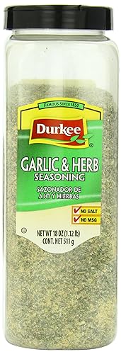 Durkee 100% Salt Free Garlic and Herb Seasoning, 18 Ounce