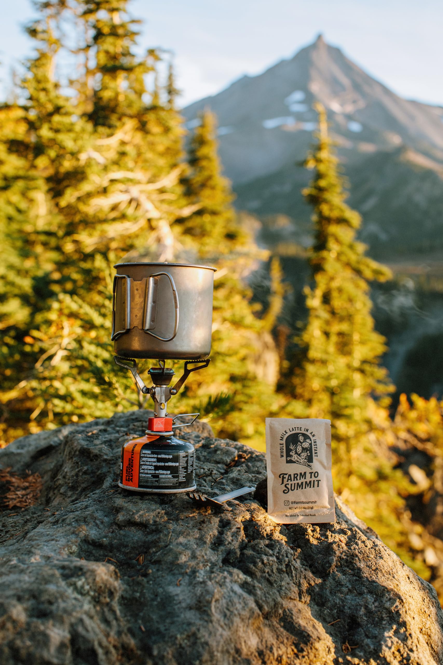 Farm to Summit Instant Lattes, Powdered Coffee Drink | Whole Milk Latte 8 Single Serve Packets | 100% Arabica Finely Ground Coffee, Coffee on the go |