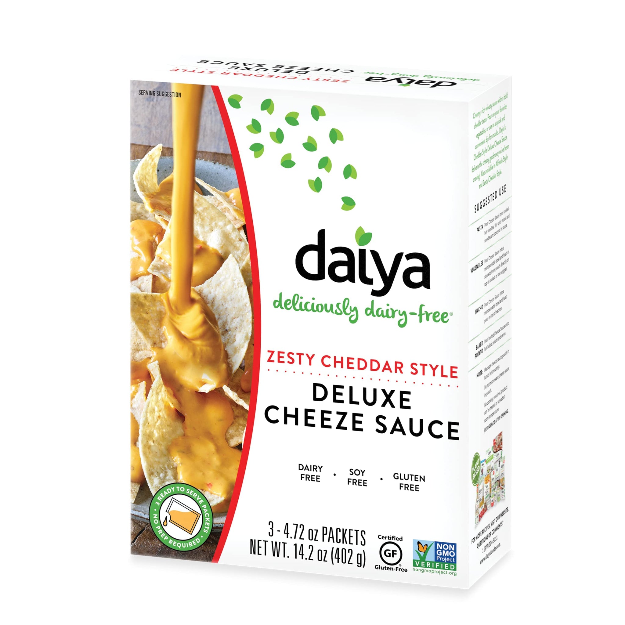 Daiya Zesty Cheddar Style Cheeze Sauce :: Plant-Based Nacho Cheese Sauce and Queso Dip :: Vegan, Dairy Free, Gluten Free, Soy Free, Rich Cheesy Flavor