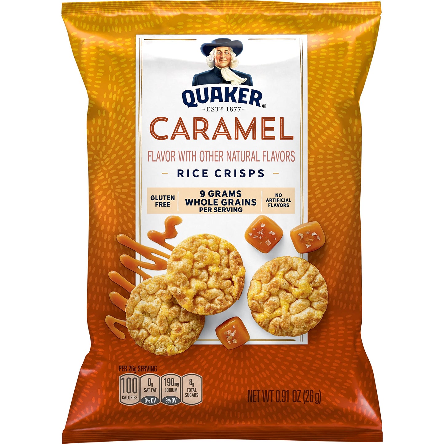 Quaker Rice Crisps, 4 Flavor Sweet and Savory Variety Mix, 15 count