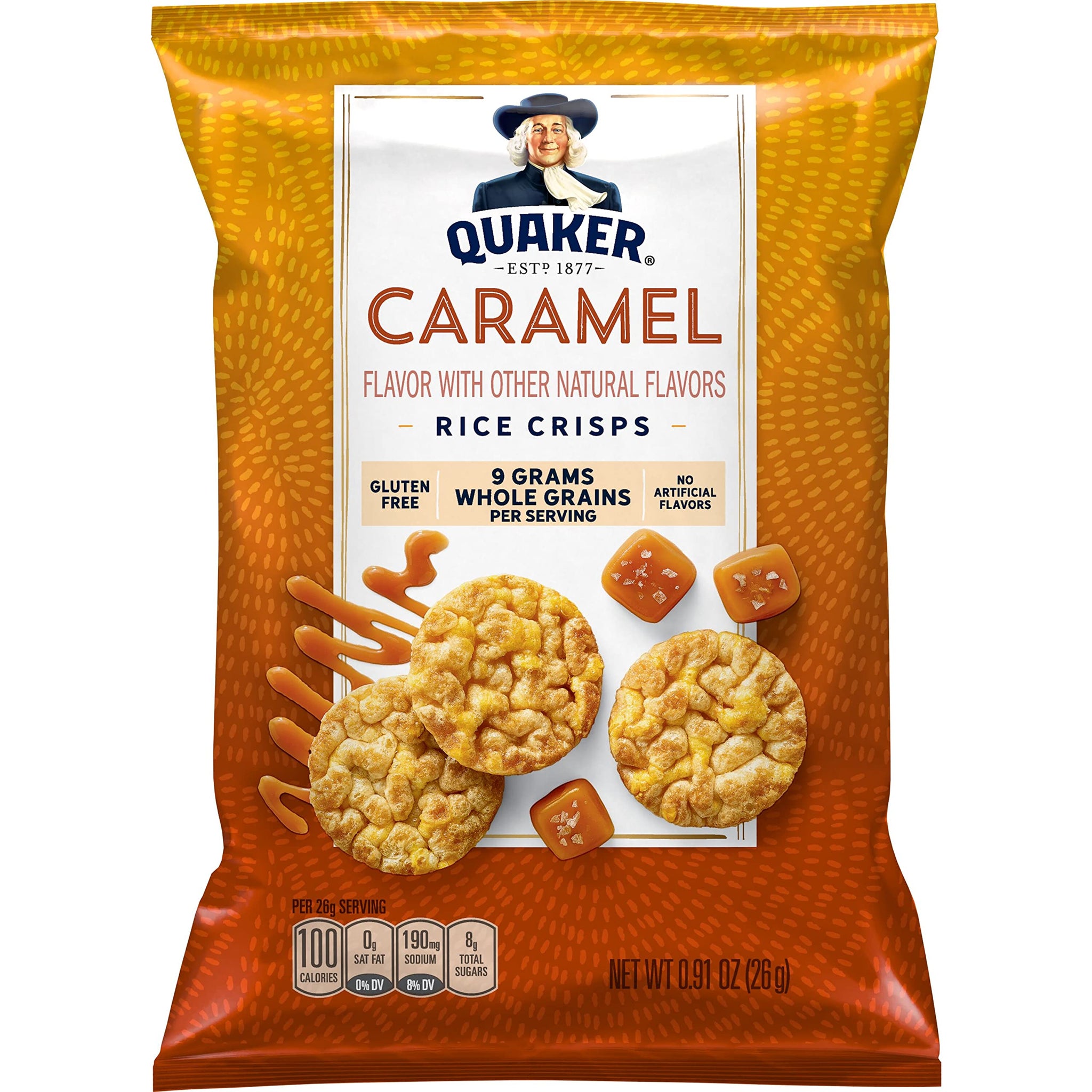 Quaker Rice Crisps, 4 Flavor Sweet and Savory Variety Mix, 15 count