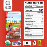 Lotus Foods Organic Red Rice - Red Rice Organic, Rice Red, Whole Grain Rice, Long Grain Asian Sticky Rice, USDA Organic, Non-GMO, Gluten Free - 15 Oz Bag (Pack of 6)