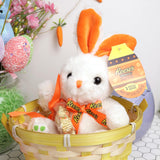 Reese's Peanut Butter Cups and Easter Bunny Plush, Includes 3 Milk Chocolate Candies, Basket Stuffer Treats, 0.93 Ounces