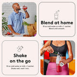 kencko Instant Smoothie Powder Mix Variety Packets, 8 Pack - Reds & Purples - Healthy Freeze-Dried Fruit & Veggie Superfood Powdered Drink Mix