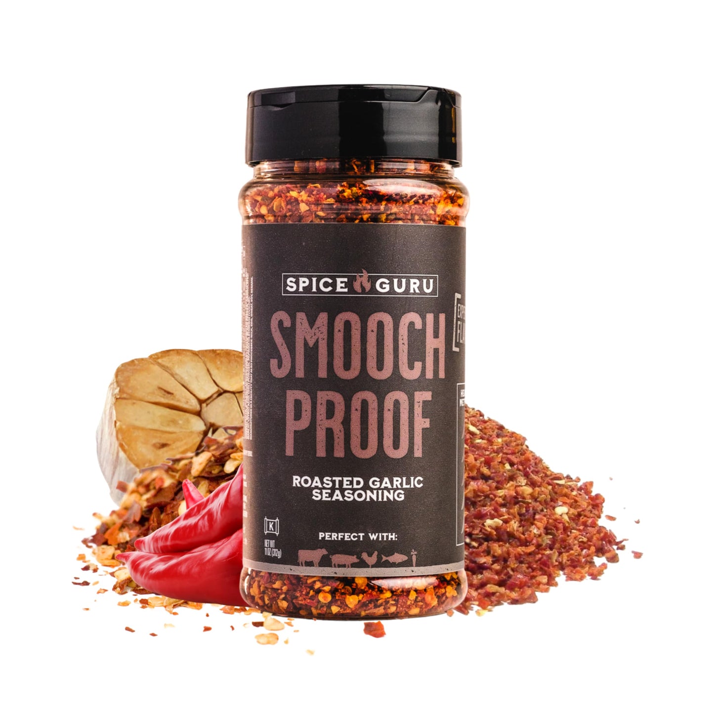 Spice Guru Smooch Proof BBQ Rub - Gifts for Men Who Cook, Gifts for Dad, Men Gifts, Dad Birthday Gift - Spices and Seasonings Sets - Steak Seasoning