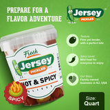 Jersey Pickles - Hot Mix Olives Combo - Olives Stuffed - Hand-Stuffed Gourmet Olive with Premium Fillings for Snacks, Charcuterie & Cocktails (Quart)