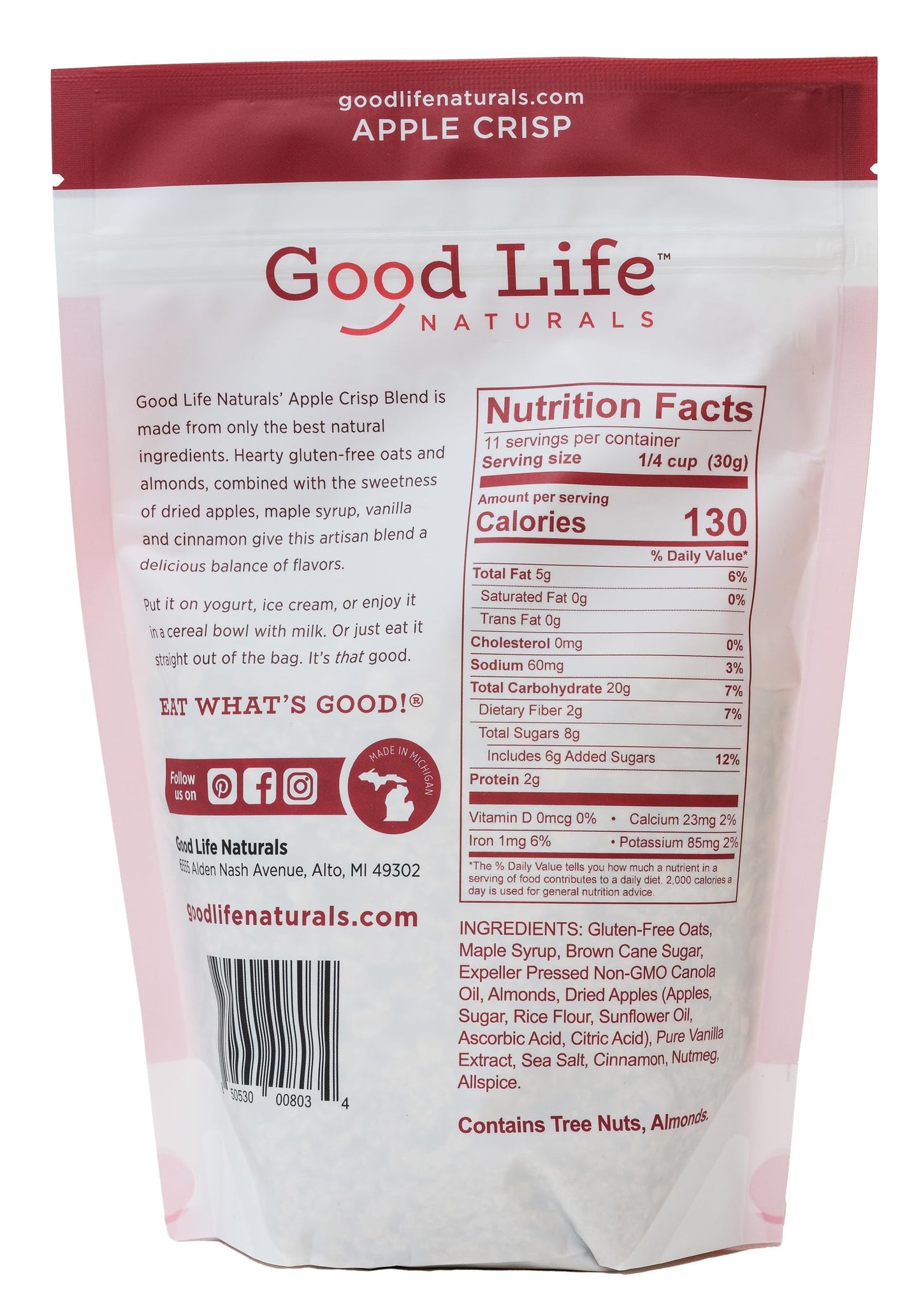 Good Life Natural’s Granola Cereal | Artisan Blended Energizing Granola Flakes | Healthy Snack | No Artificial Flavoring or Sweeteners | Non-GMO