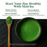 Venture Pal Superior Ceremonial Grade Matcha Powder, 100% Pure First Harvest Matcha Powder, Shade Grown Green Tea - Vegan, Gluten-Free, No Additives