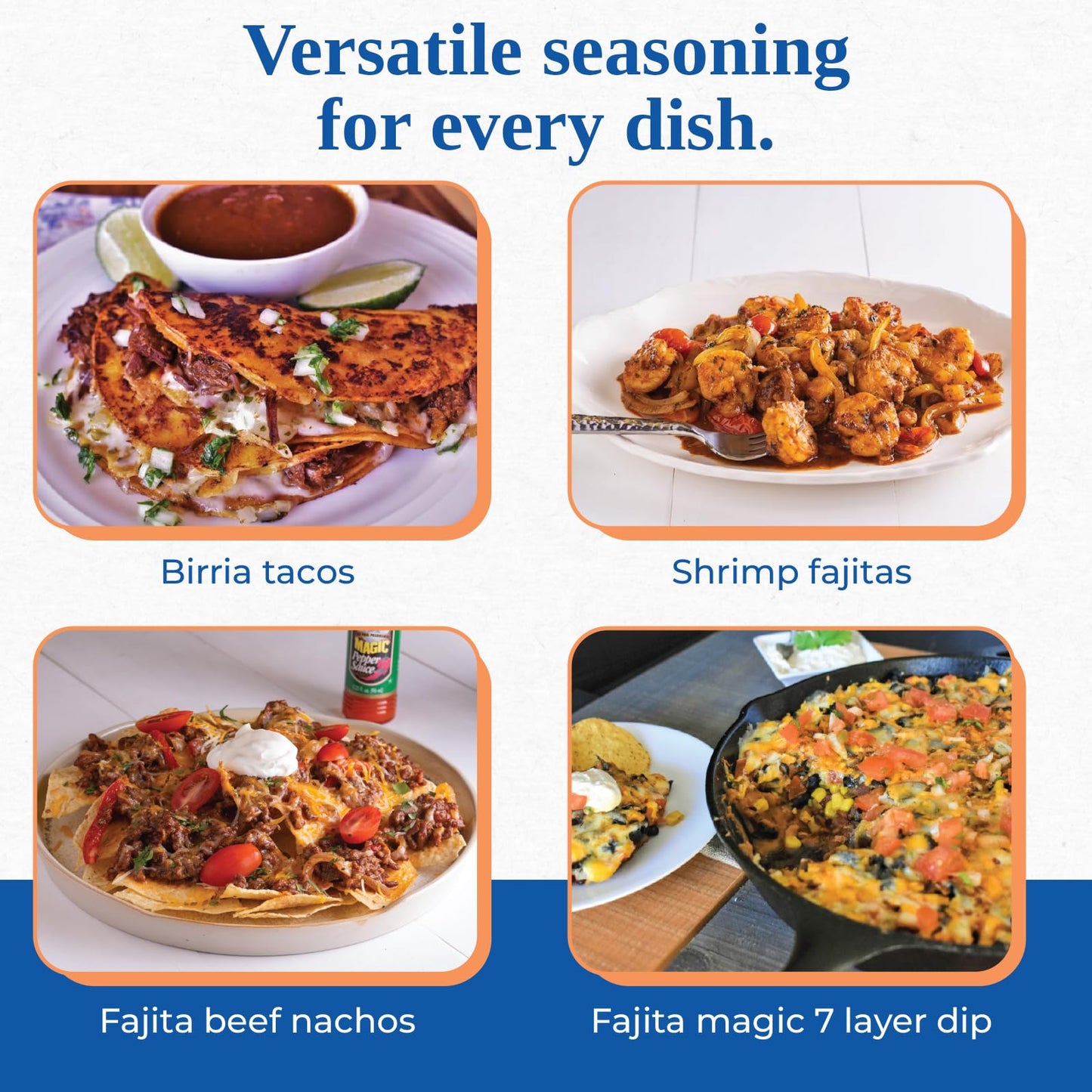 Chef Paul Fajita Magic Seasoning Blends | Authentic Mexican Spice Mix | Taco & Fajita Seasoning | No MSG & Gluten Free | Perfect for Tacos