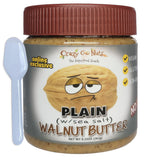 Crazy Go Nuts Walnut Butter Plain with Sea Salt - Walnut Spread, Keto, Vegan, Low Carb, Gluten Free Superfood, Non-GMO, ALA, Omega 3 Fatty Acids, Good