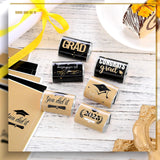 Pajean 120 Pcs 2026 Graduation Candy Bar Wrappers Mini Graduation Party Candy Favor of 2026 Graduation Themed(Black, Gold)