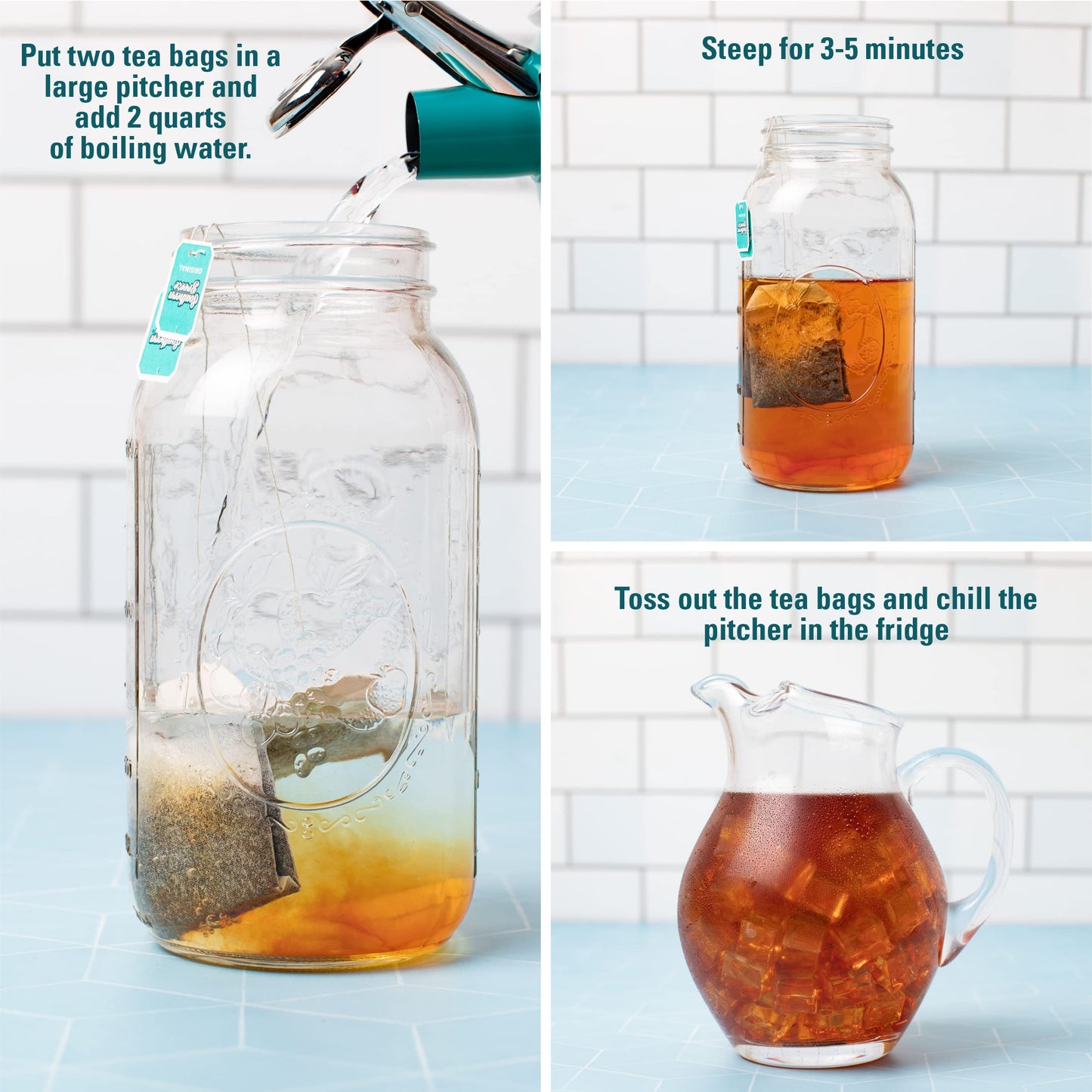 Southern Breeze Hot Brew Sweet Tea BUILD YOUR OWN BUNDLE Choose two or More Flavors Iced Tea with Black Tea 22 Family Size Tea Bags (Minimum 2