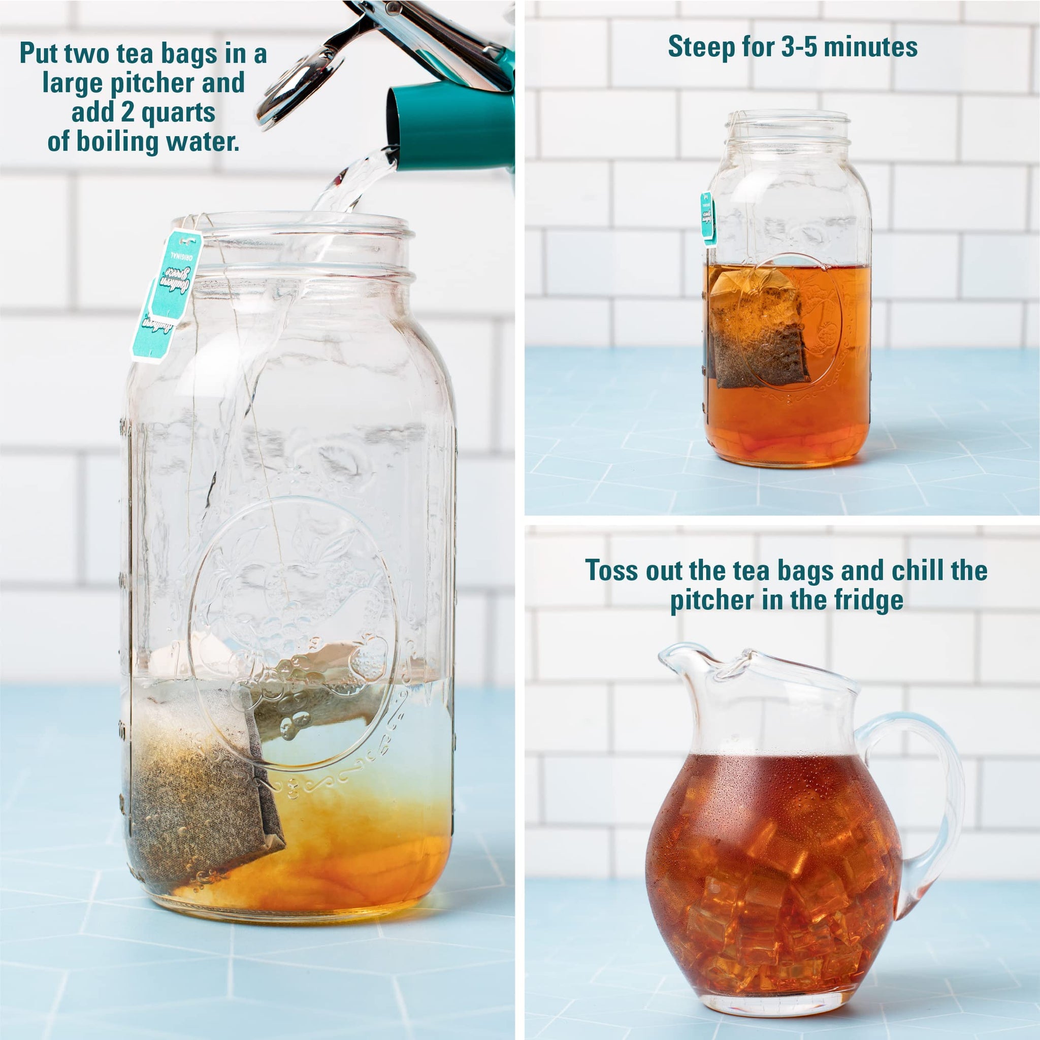 Southern Breeze Hot Brew Sweet Tea BUILD YOUR OWN BUNDLE Choose two or More Flavors Iced Tea with Black Tea 22 Family Size Tea Bags (Minimum 2