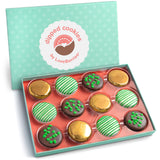 A Gift Inside St. Patrick's Day Chocolate Covered Sandwich Cookies Gift Box by Love Berries