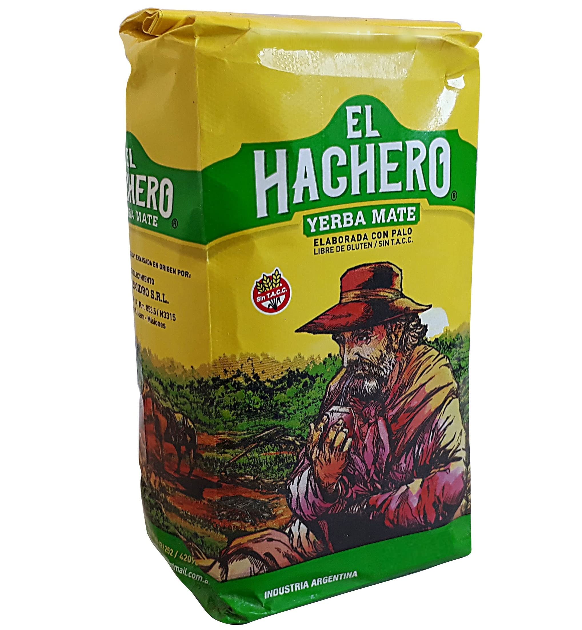 The Argentino "El Hachero" Yerba Mate Tea Yerba Mate Loose Leaf Yerbamate Yerbe mate Loose green tea (1kg./2.2Lb)