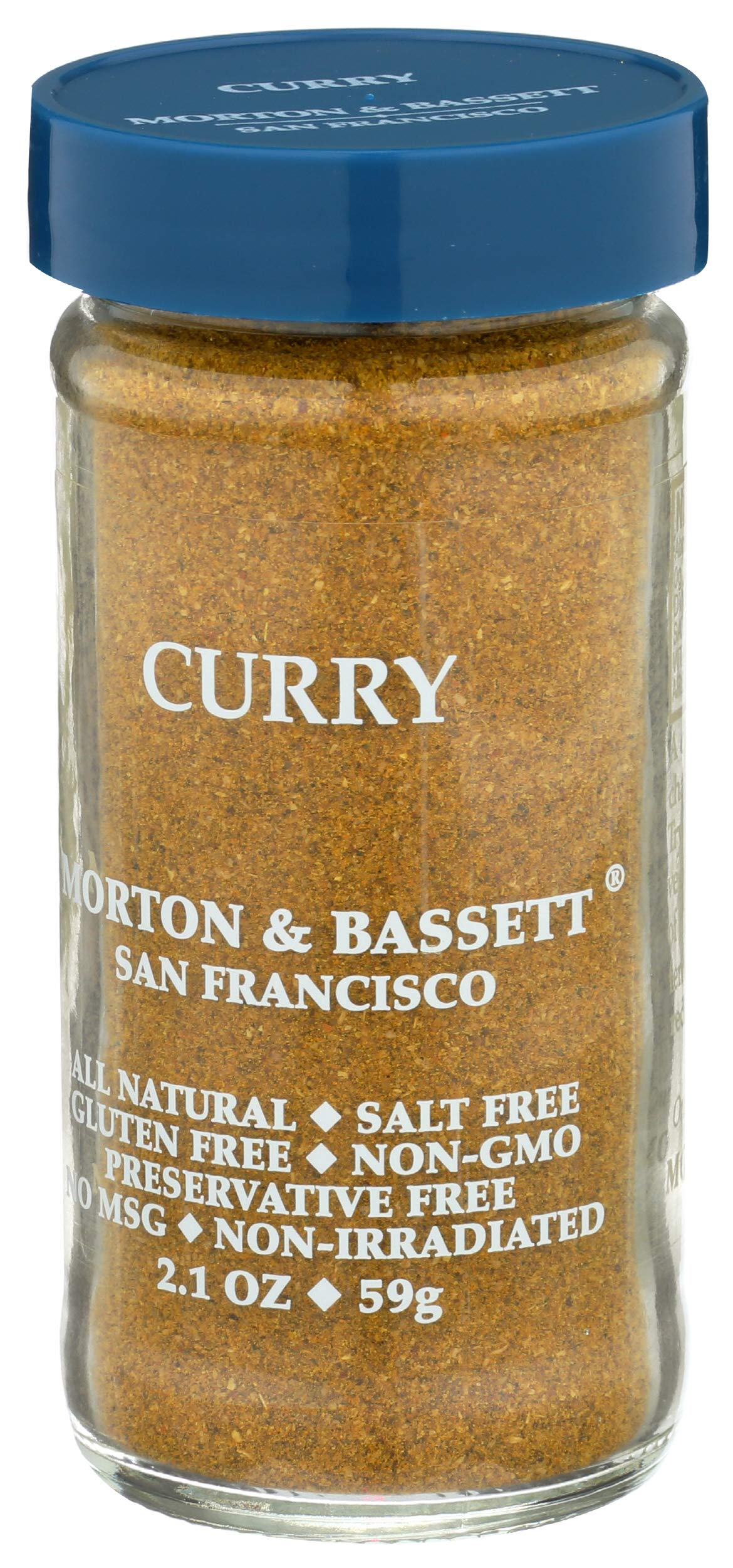 Morton & Bassett Curry Powder, 2.3 oz - Non-GMO, Salt-Free, Bold and Flavorful Blend for Curries, Stews & Indian Dishes