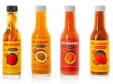Mi Madre Hot Sauce from Puerto Rico, Four Flavor Variety, Pique, Passion Fruit, Guava, and Tomato, 5 Ounce (Pack of 4)