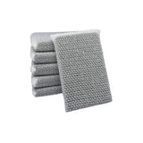 Elite Silver Scrubber Sponge, 6 Pack, Non Scratch, Sponges for Kitchen and Household Use, Made in USA (Regular)