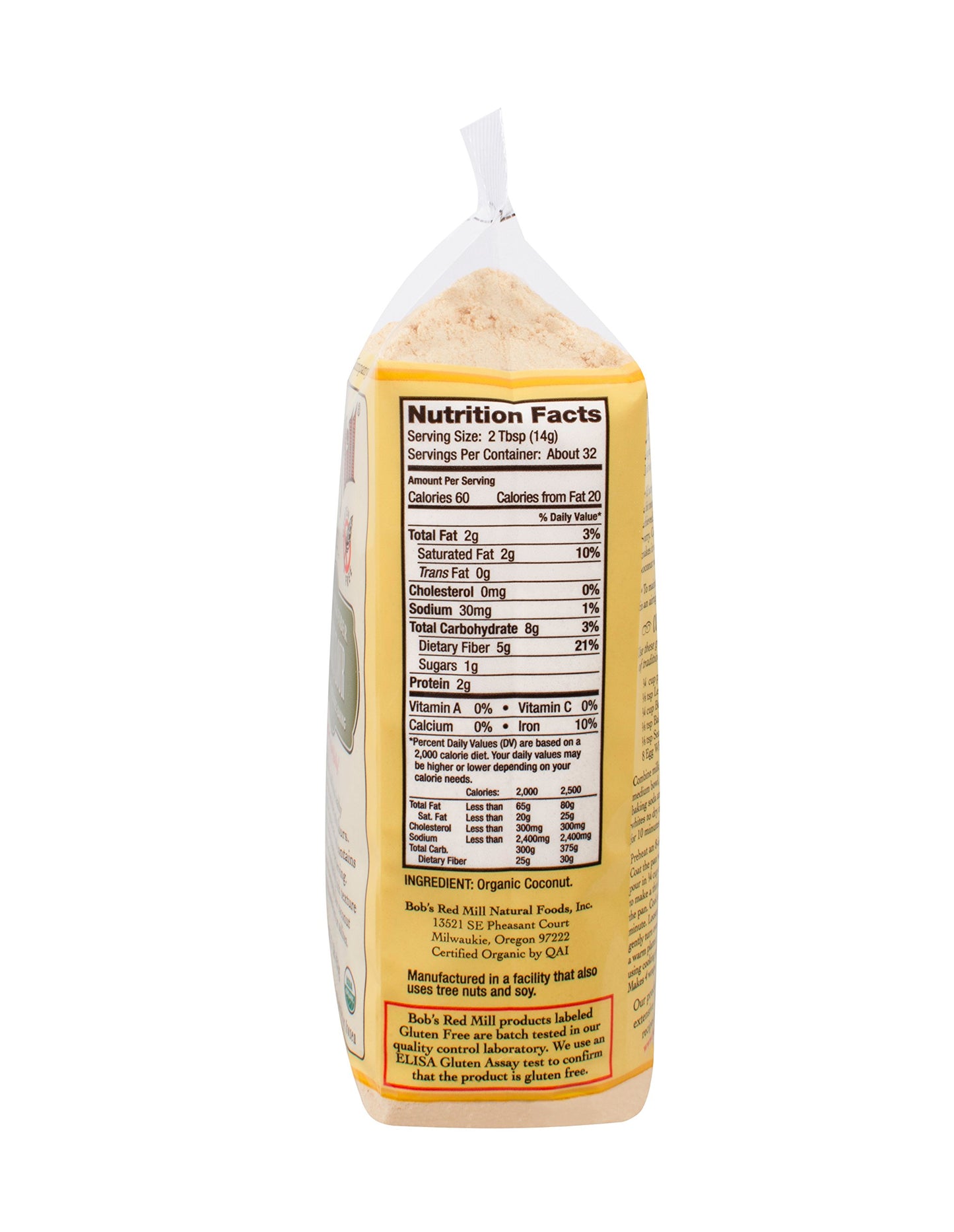 Bob's Red Mill Organic Coconut Flour, 16 Ounce (Pack of 4)