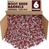 Dooboe Root Beer Barrels Hard Candy - 6 Pounds - Individually Wrapped - Old Fashion Classic Nostalgic Candies