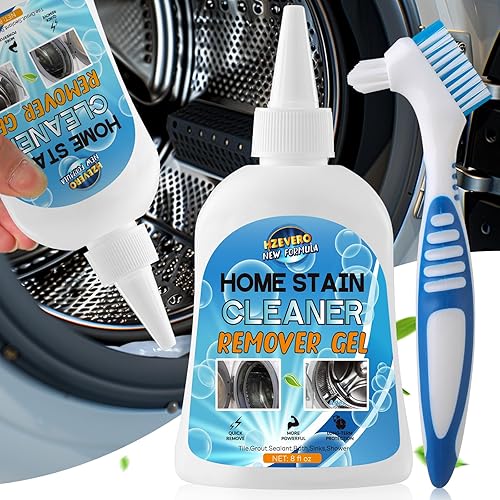 Mold Stain Remover Gel, Washing Machine Cleaner for Front Loader Washer Gasket Rubber Seal Home Stain Removal Gel for Grout, Caulk, Refrigerator