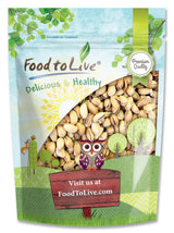 Food to Live Pistachios, Roasted and Salted, 1.5 Pounds - California Dry Roasted Pistachios with Sea Salt, In Shell, Kosher, Vegan Superfood, Bulk