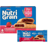 Nutri-Grain Breakfast Bars, Made with 10g Whole Grains, Snack Bars, Strawberry, 10.4oz Box (8 Count)