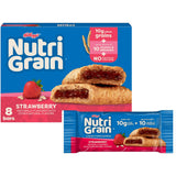 Nutri-Grain Breakfast Bars, Made with 10g Whole Grains, Snack Bars, Strawberry, 10.4oz Box (8 Count)