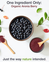 Green Valley Superfoods Organic Aronia Berry Juice Powder, Chokeberry, Antioxidant Rich Anthocyanins (12 Ounce)