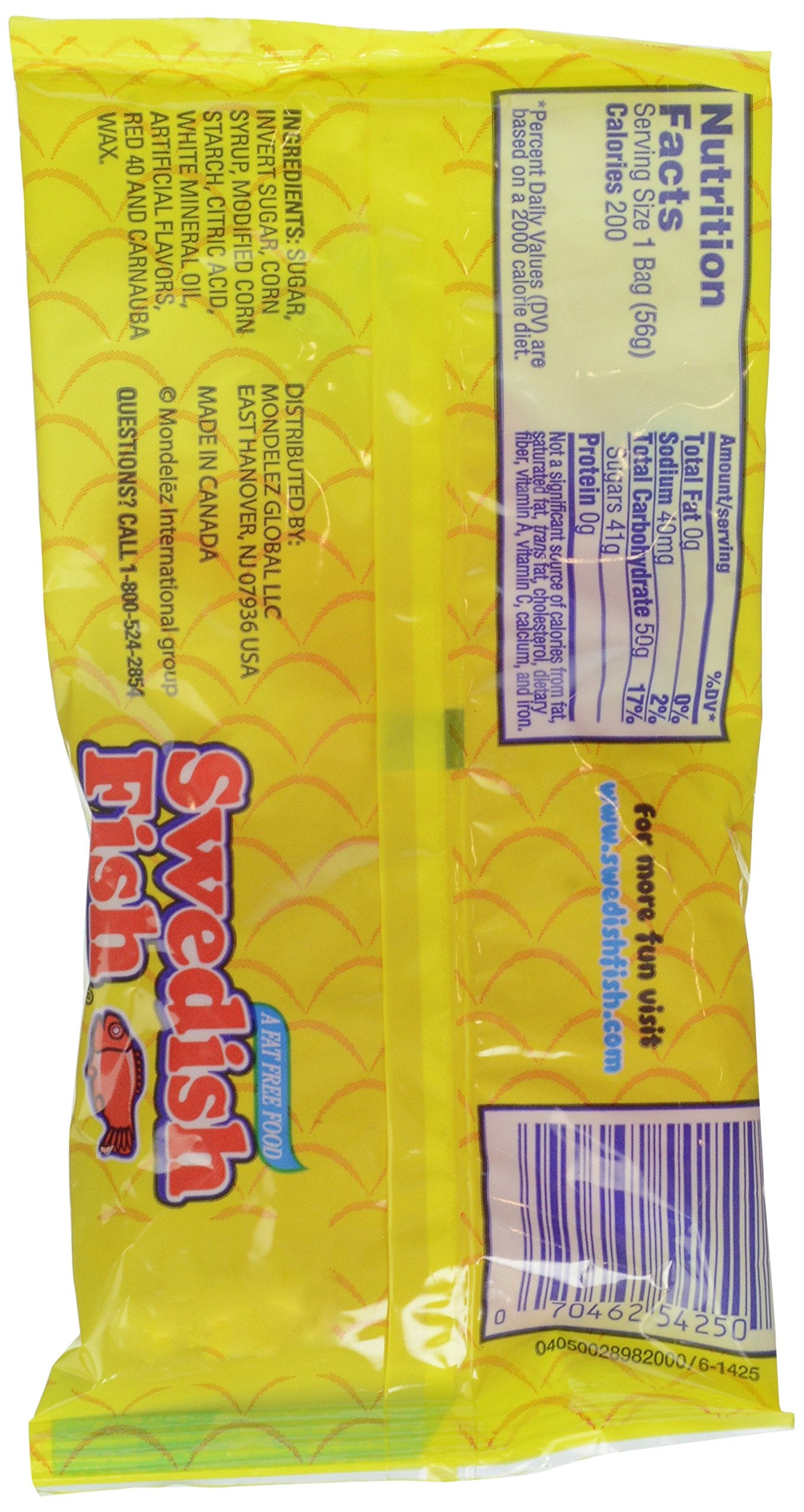 Swedish Fish Red Fish Soft and Chewy Candy 2 Ounce