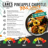 Lane's Pineapple Chipotle BBQ Sauce, All-Natural Tropically Inspired Barbecue Sauce, Goes Great with Chicken, Pulled Pork & Brisket, No MSG, No